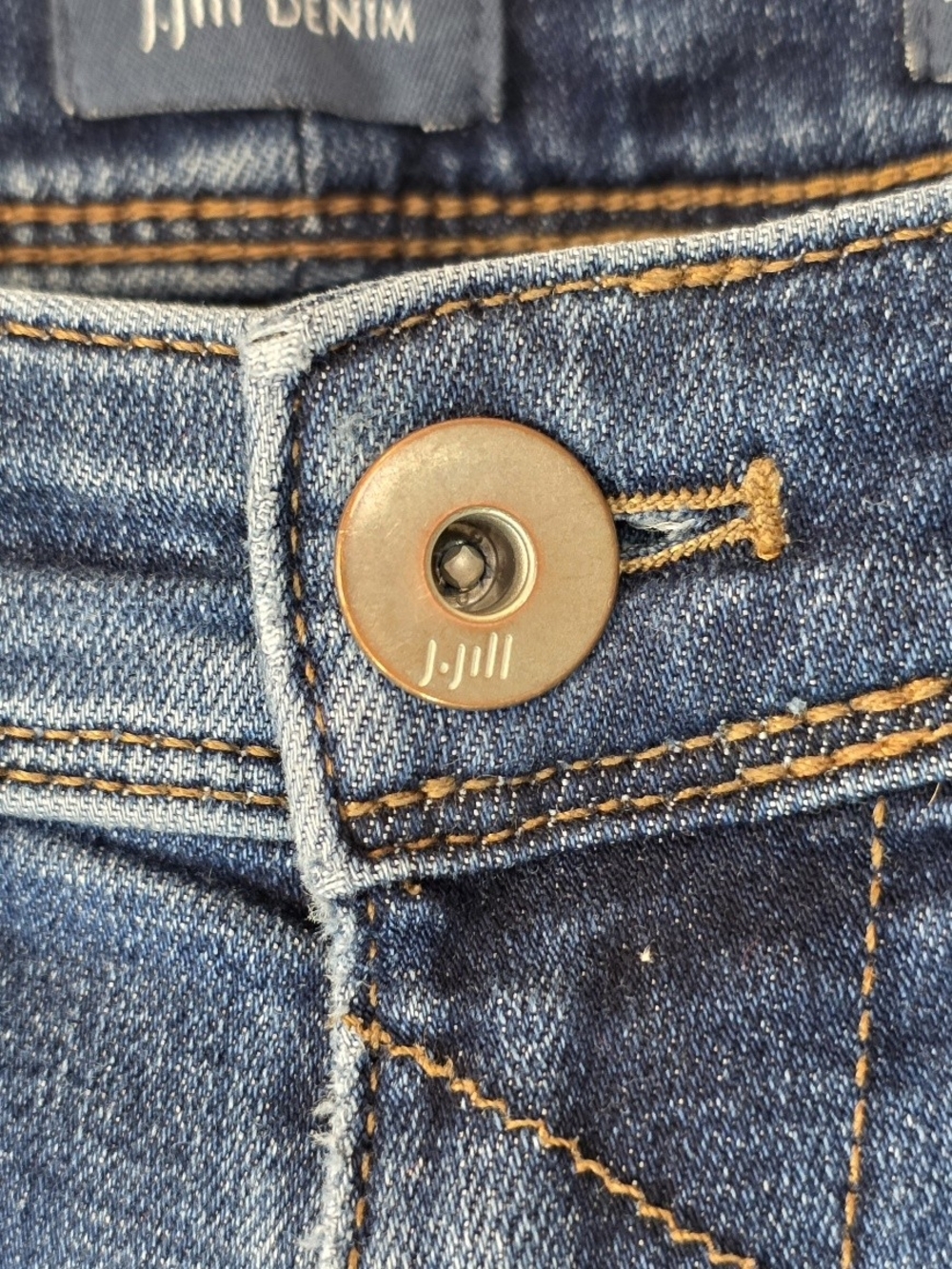 J.Jill Women's Curvy Fit Straight Leg Denim Stretch Jeans Size 10P - Picture 3 of 7
